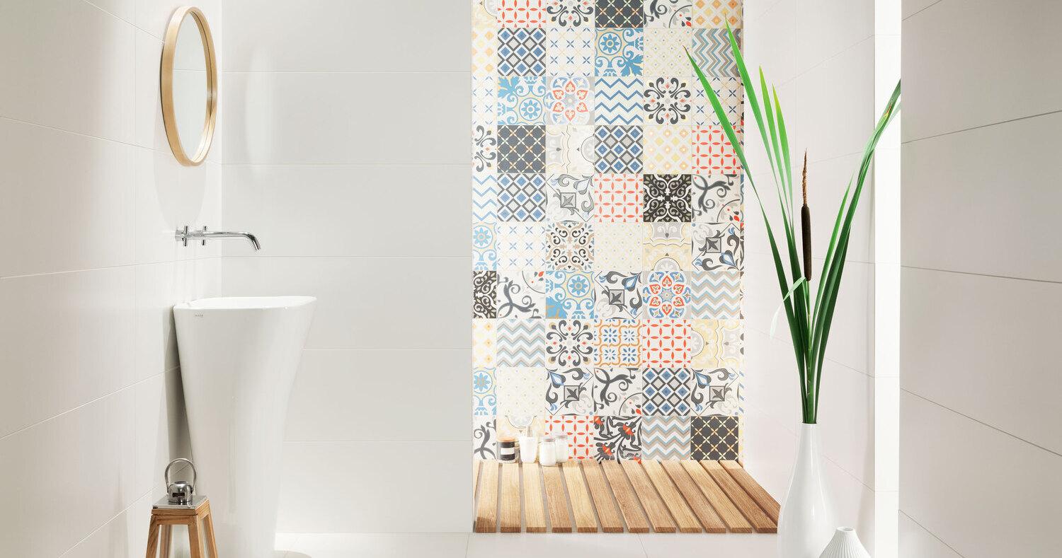 Łazienka w stylu boho z prysznicem – kolekcja Unit Plus